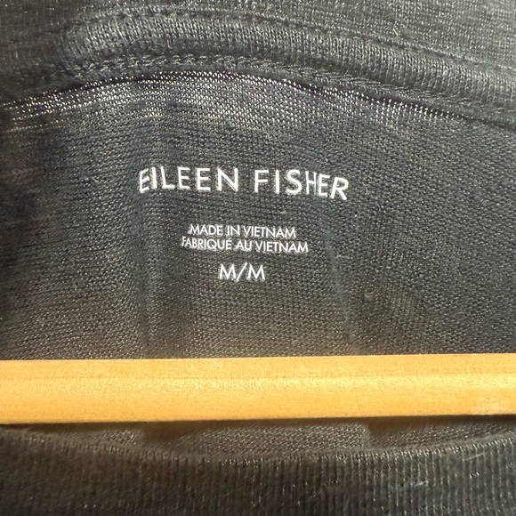 Eileen Fisher Black Long Sleeve Top - Picture 3 of 5